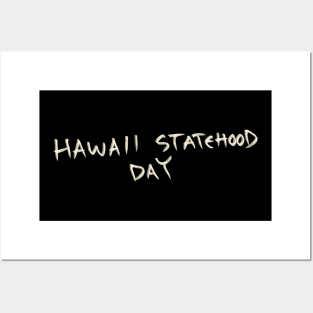 Hawaii Statehood Day Posters and Art